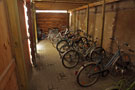 views at the large lockable bike storage room